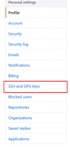 github ssh setting